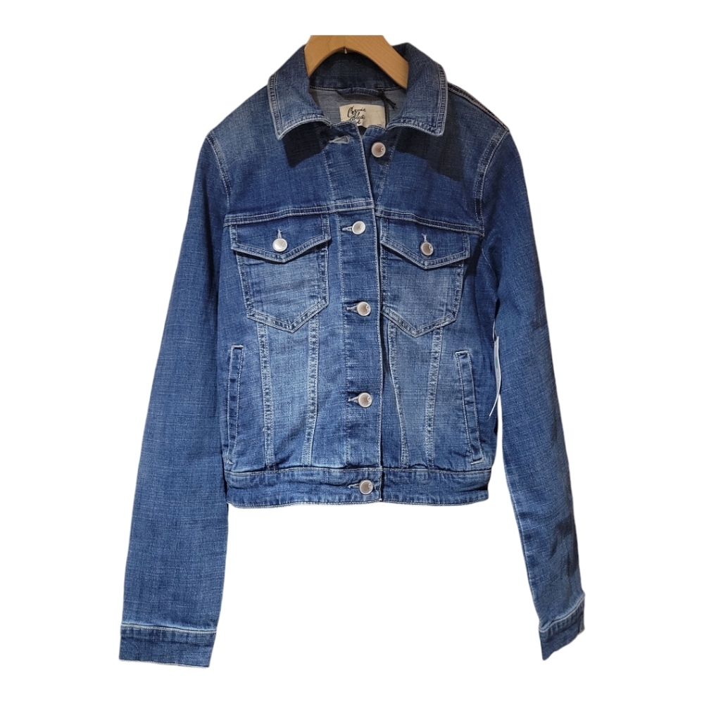 NWT COSMIC BLUE LOVE BY PISTOLA DENIM JACKET IN SIZE XS